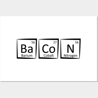 Bacon Periodic Table Posters and Art